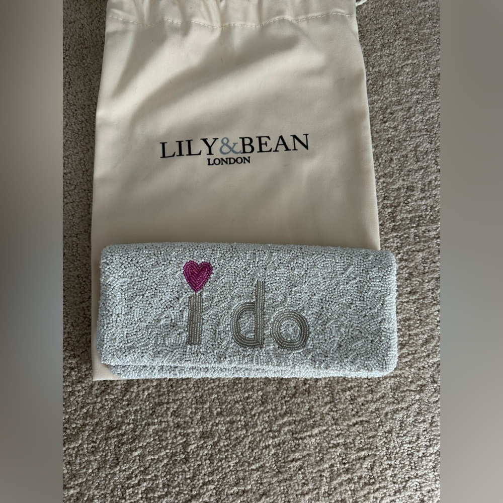 Lily & Bean Gray 'I Do' Clutch - Picture 2 of 5
